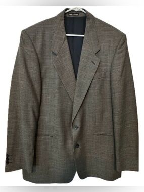 Yves Saint Laurent for Dillard’s Wool Blazer Houndstooth Sport Coat 44L